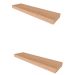 Conjunto com 2 Prateleiras Corp Carvalho Mel 40 cm