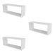 Conjunto com 3 Nichos Bim Branco