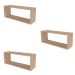 Conjunto com 3 Nichos Bim Carvalho Mel