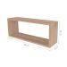Conjunto com 3 Nichos Bim Carvalho Mel