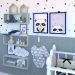 Conjunto com 3 Nichos Bim Cinza Cristal