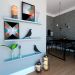 Conjunto com 3 Prateleiras Ardo Cinza Cristal 100 cm