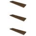 Conjunto com 3 Prateleiras Deven Ameixa Negra 40 cm