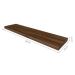 Conjunto com 3 Prateleiras Deven Ameixa Negra 40 cm