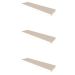 Conjunto com 3 Prateleiras Deven Branco 50 cm