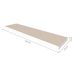 Conjunto com 3 Prateleiras Deven Branco 50 cm