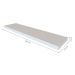 Conjunto com 3 Prateleiras Deven Cinza Cristal 30 cm