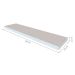 Conjunto com 3 Prateleiras Deven Cinza Cristal 40 cm