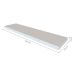 Conjunto com 3 Prateleiras Deven Cinza Cristal 50 cm