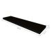 Conjunto com 3 Prateleiras Deven Preto 40 cm