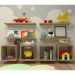 Conjunto com 4 Nichos e 4 Prateleiras Harte Carvalho Mel