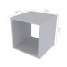 Conjunto com 4 Nichos e 4 Prateleiras Harte Cinza Cristal