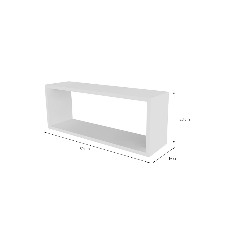 Conjunto de Aparador e 3 Nichos Balin Branco e Preto