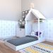 Conjunto de Cama Infantil com Armário Helena 2 PT Branco