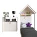 Conjunto de Cama Infantil com Armário Helena 2 PT Branco