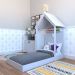 Conjunto de Cama Infantil com Armário Helena 2 PT Cinza Cristal