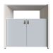 Conjunto de Cama Infantil com Armário Helena 2 PT Cinza Cristal