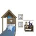 Conjunto de Cama Infantil com Estante, Prateleira e Nichos Enjoy Carvalho