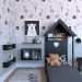 Conjunto de Cama Infantil com Nicho, Prateleira e Revisteiro Zoe Preto