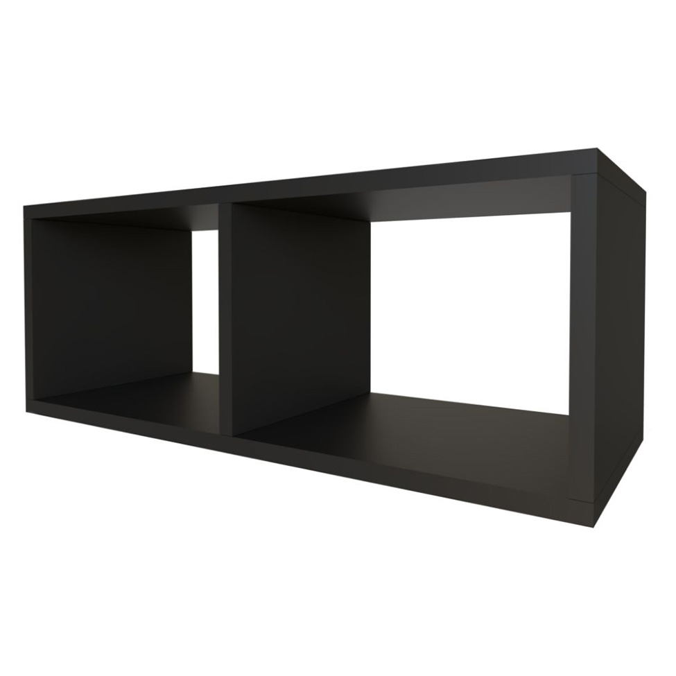 Conjunto de Cama Infantil com Nicho, Prateleira e Revisteiro Zoe Preto