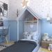 Conjunto de Cama com Escrivaninha KitCubos Cinza Cristal