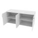Conjunto de Escrivaninha com Armário de Escritório Tonal 4 PT Branco