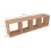 Conjunto de Mesa Gamer com Nicho Ciati Branco e Carvalho Mel
