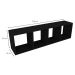 Conjunto de Mesa Gamer com Nicho Ciati Branco e Preto