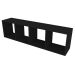 Conjunto de Mesa Gamer com Nicho Ciati Branco e Preto