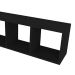 Conjunto de Mesa Gamer com Nicho Ciati Branco e Preto