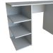 Conjunto de Mesa Gamer com Nicho Ciati Cinza Cristal