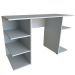 Conjunto de Mesa Gamer com Nicho Ciati Cinza Cristal