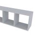 Conjunto de Mesa Gamer com Nicho Ciati Preto e Cinza Cristal