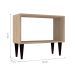 Conjunto de Mesa Lateral com 2 Prateleiras Kanter Carvalho Mel