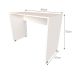 Conjunto de Mesa com Armário de Escritório, Armário Aéreo e 3 Prateleiras Corar Branco