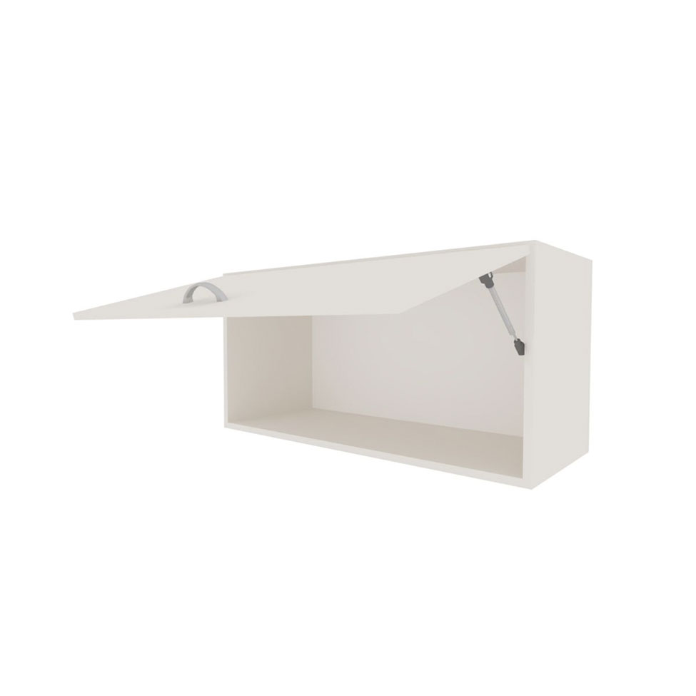 Conjunto de Mesa com Armário de Escritório, Armário Aéreo e 3 Prateleiras Corar Branco