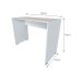 Conjunto de Mesa com Armário de Escritório, Armário Aéreo e 3 Prateleiras Corar Cinza Cristal