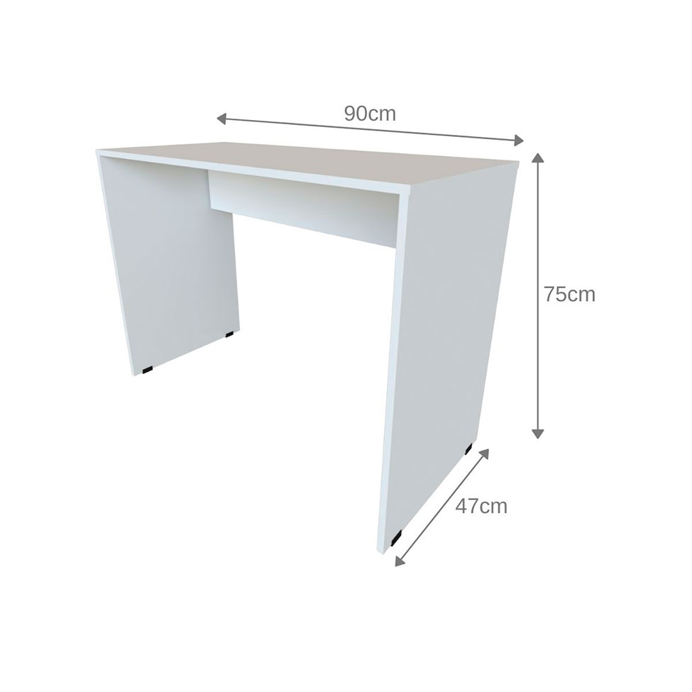Conjunto de Mesa com Armário de Escritório, Armário Aéreo e 3 Prateleiras Corar Cinza Cristal