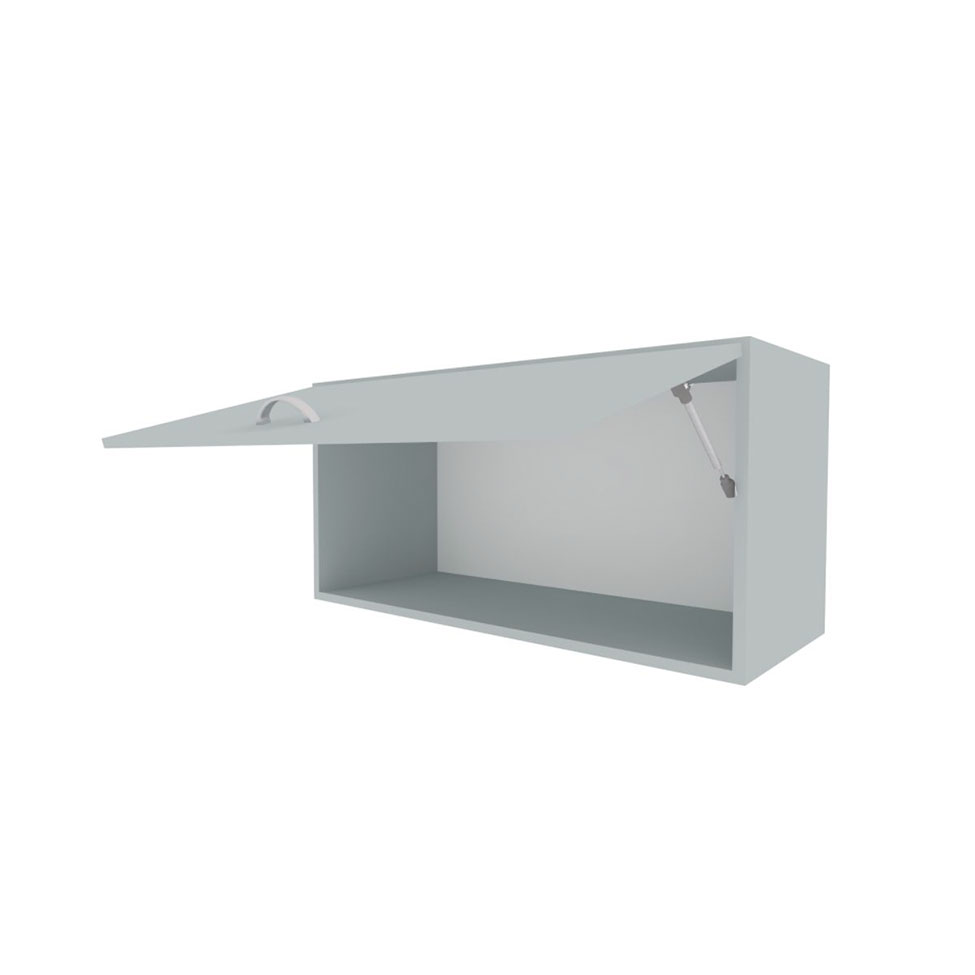 Conjunto de Mesa com Armário de Escritório, Armário Aéreo e 3 Prateleiras Corar Cinza Cristal