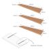 Conjunto de Mesa com Estante e 3 Prateleiras Siena Carvalho Mel
