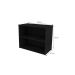 Conjunto de Mesa com Estante e 3 Prateleiras Siena Preto