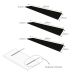 Conjunto de Mesa com Estante e 3 Prateleiras Siena Preto