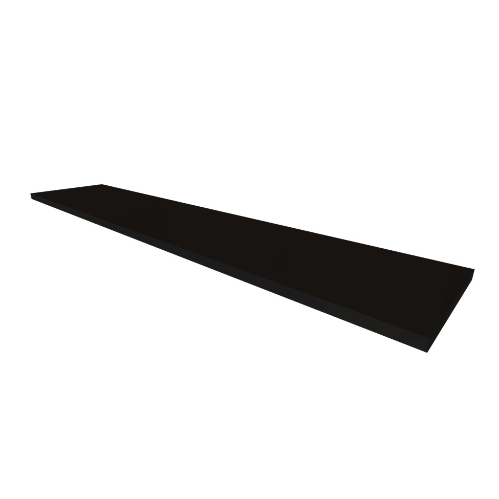 Conjunto de Mesa com Estante e Prateleira de Escritório Corp Preto