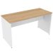 Conjunto de Mesa com Gaveteiro de Escritório Arvo Branco e Carvalho Mel