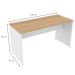 Conjunto de Mesa com Gaveteiro de Escritório Arvo Branco e Carvalho Mel