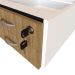 Conjunto de Mesa com Gaveteiro de Escritório Arvo Branco e Carvalho Mel
