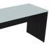 Conjunto de Mesa com Gaveteiro de Escritório Arvo Preto e Cinza Cristal