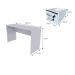 Conjunto de Mesa com Gaveteiro de Escritório Corp Cinza Cristal
