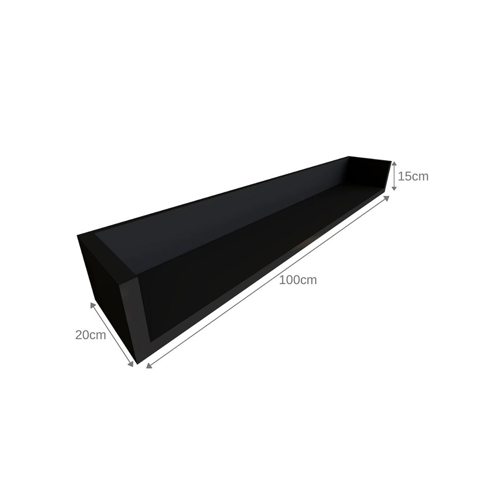 Conjunto de Mesa com Gaveteiro e Prateleira de Escritório Helen Branco e Preto