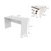 Conjunto de Mesa com Gaveteiro, Prateleira e Armário de Escritório Corp Branco